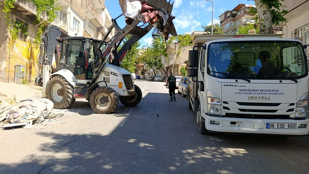 Onikişubat Belediyesi,288 personel ve 65 araçla sahada!
