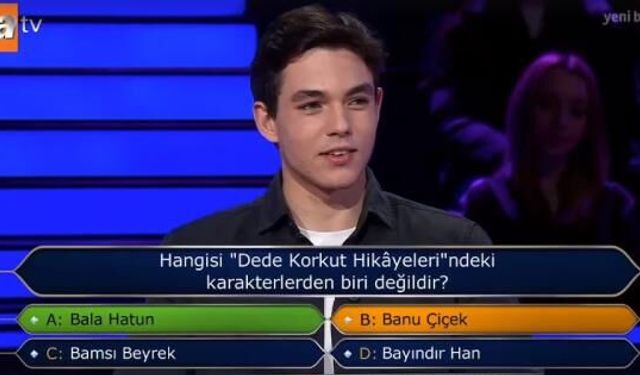 Milyoner'de 1 milyon liralık son soruya kadar geldi! Yanıtı gördüğündeki tepkisi görülmeye değer