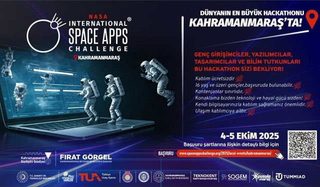 Kahramanmaraş, NASA Global İnovasyon Maratonu’na Ev Sahipliği Yapacak