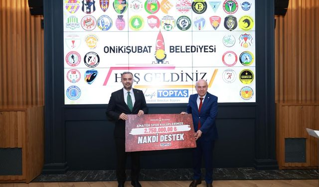 Onikişubat’ta Amatör Spora Can Suyu: Hanifi Toptaş’tan Dev Destek Paketi