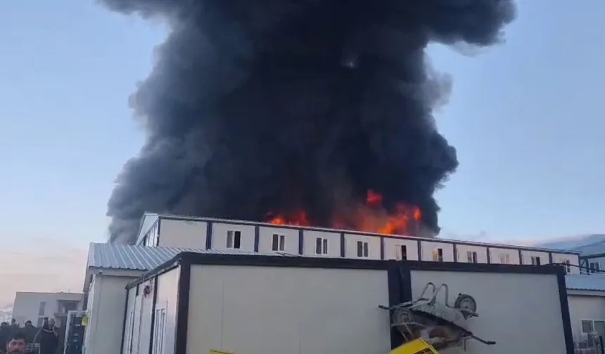 Kahramanmaraş’ta Şantiye Yangını: 1 Ölü, 7 Yaralı