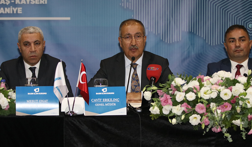 Basın İlan Kurumu Genel Müdürü Erkılınç, Adana'da gazete temsilcileriyle buluştu