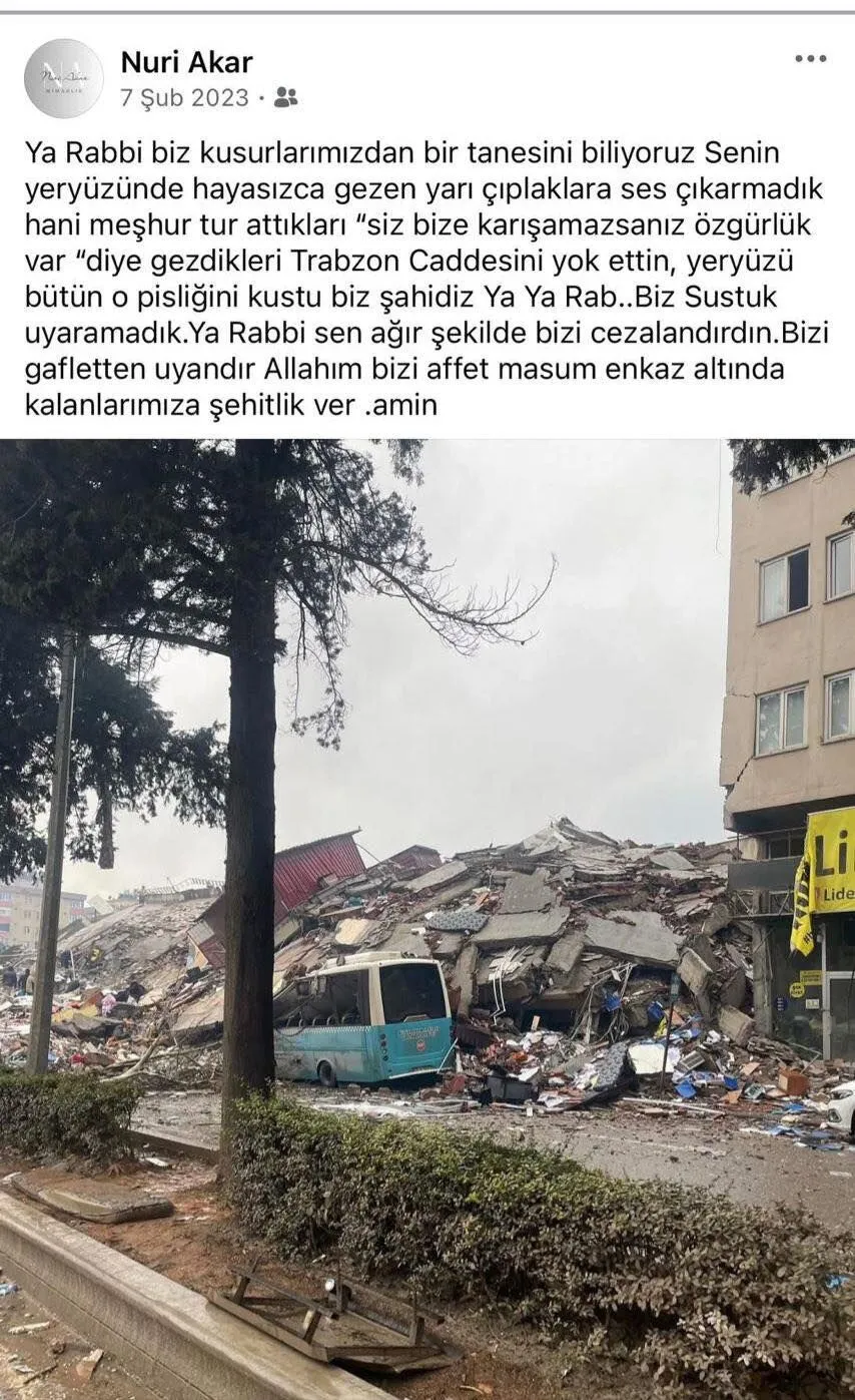 Kahramanmarasta Mimarlar Odasi Baskan Adayindan Deprem Yorumu Yeryuzu Pisligini Kustu